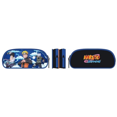 Trousse scolaire 2 compartiments naruto shippuden