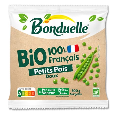 Bonduelle petits pois bio 100% français 500g