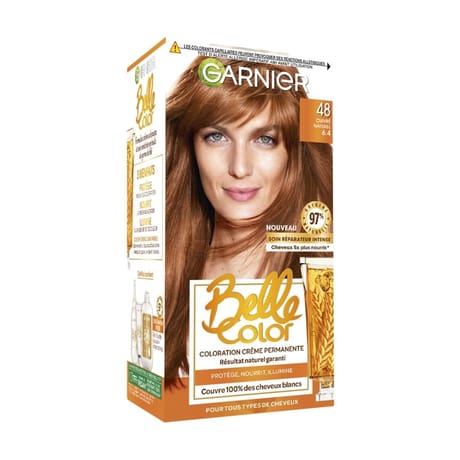 Garnier belle color coloration permanente n°48 cuivré naturel