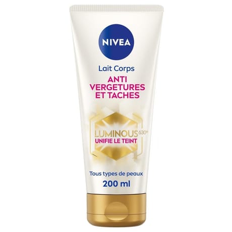 Nivea soin corps anti-vergetures & taches luminous 630 200ml