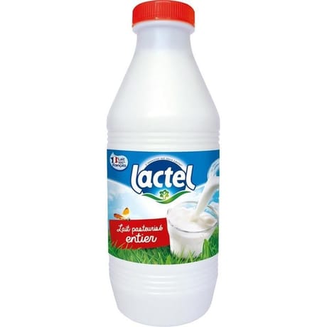Lactel lait pasteurisé entier 1l