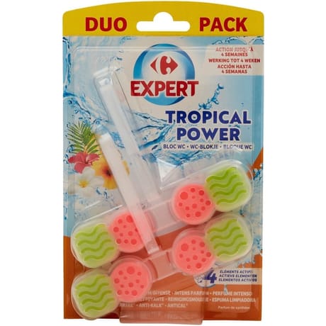 Carrefour expert blocs WC Exotique x2