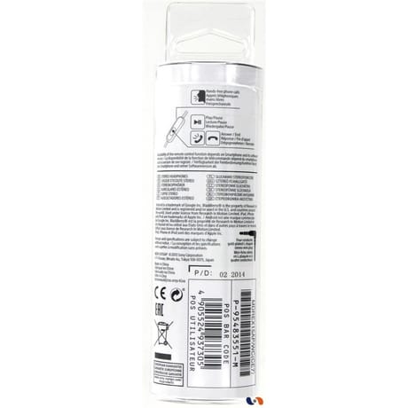 Ecouteurs filaire mdr-ex15ap blanc sony