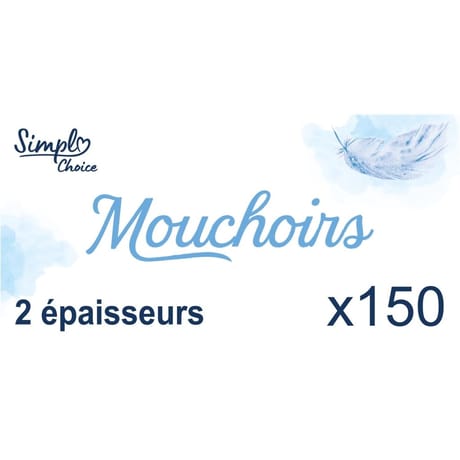 Simpl mouchoirs boite 2 épaisseurs x150