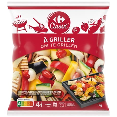 Carrefour classic mélange légumes grillés plancha kg