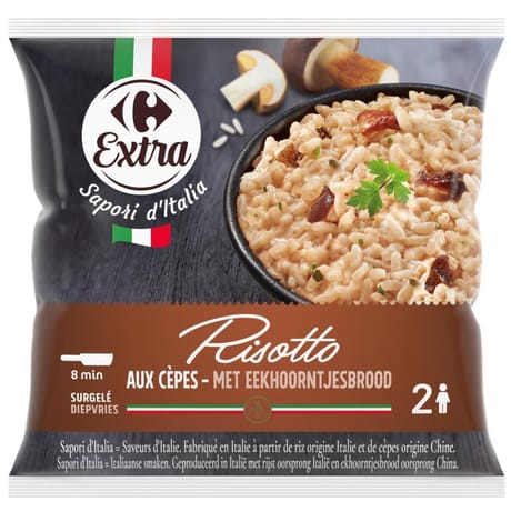 Carrefour extra risotto aux cêpes 500g