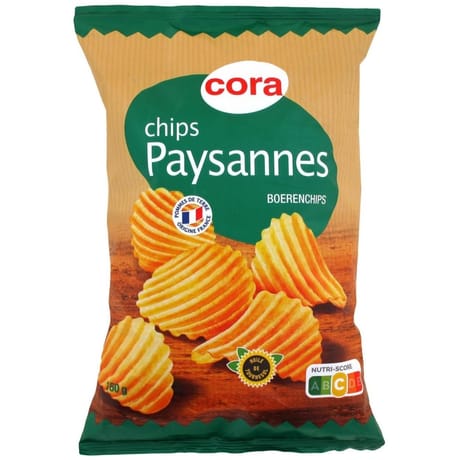 Cora chips nature paysanne 150g