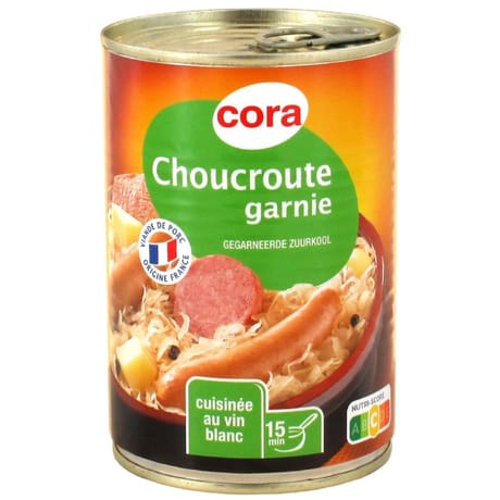 Cora choucroute garnie 400g