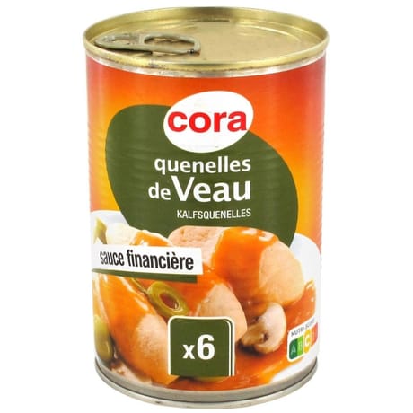 Cora quenelles de veau sauce financière 400g