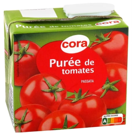 Cora puree de tomates en brique 500g