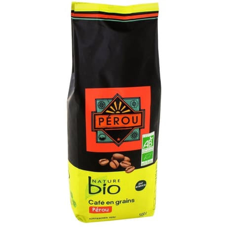 Nature bio café en grains perou 500g