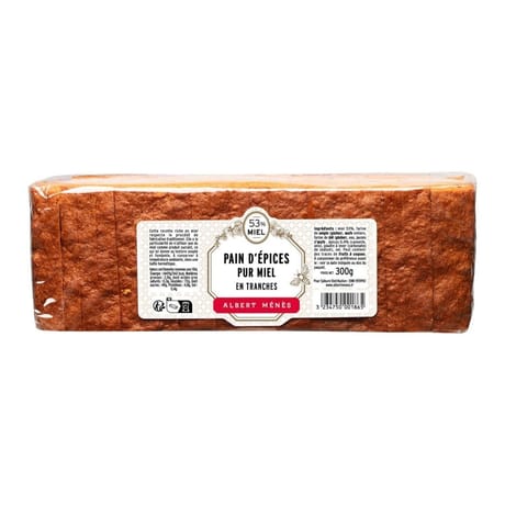 Albert Ménès pain d'épices 57% miel 300g