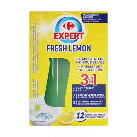 Carrefour expert kit disq kit gel wc citron