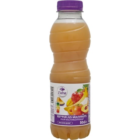 Carrefour extra pur jus de fruits multifruits 100% 50cl