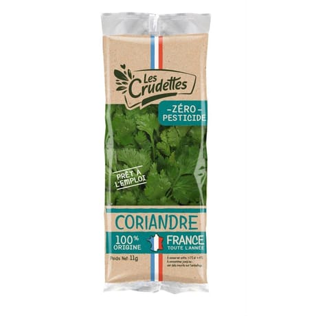 Les Crudettes coriandre 100% France 11g
