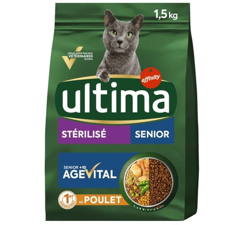 Ultima chat sterilises +10 ans 1.5kg