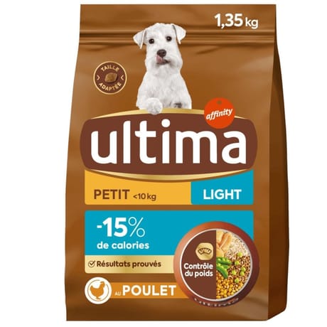 Ultima croquettes chien mini light 1.35kg