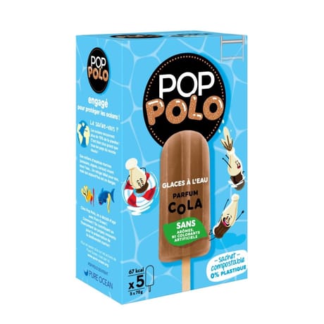 Pop Polo bâtonnets cola 5x70g