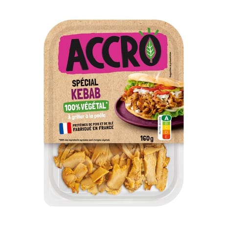 Accro spécial kebab 100% végétal 160g