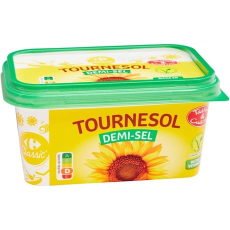 Carrefour classic margarine demi sel 500g