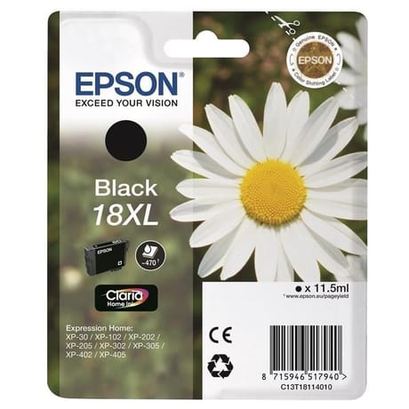 Epson T1811xl paquerette cartouche d'encre noir
