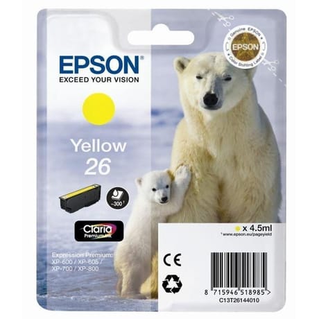 Epson t2614 ours polaire cartouche d'encre jaune