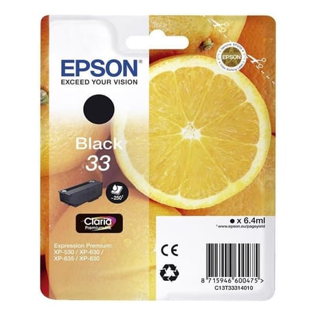 Epson T3331 oranges cartouche d'encre noir