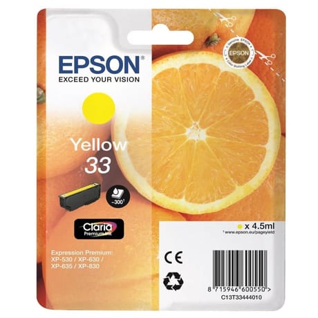 Epson t3344 oranges cartouche d'encre jaune