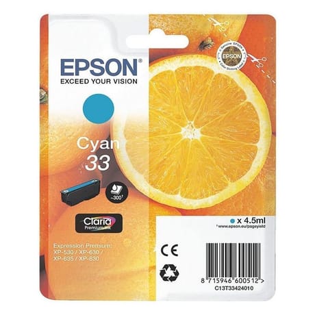 Epson t3342 oranges cartouche d'encre cyan