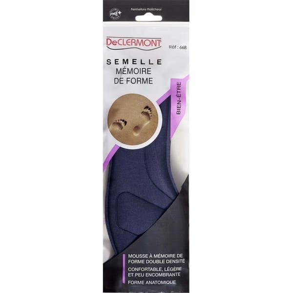Semelle memoire de forme 44 45 De Clermont