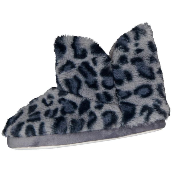 Bottillon fantaise femme GRIS LEOPARD 39