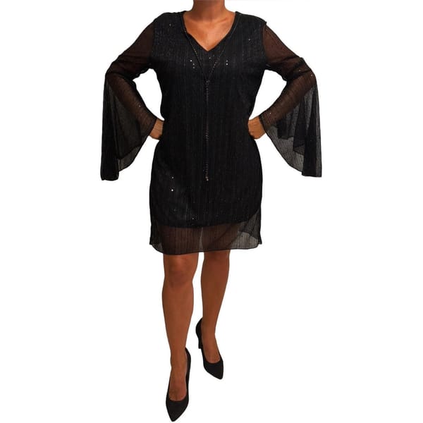 Robe manches longues NOIR T46