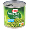 Cora petits pois à l'étuvée très fins 1/2 280g