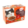 Cora menus gourmands en sauce pour chat 12 x 100g