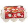 Cora 6 oeufs frais de poules élevées en plein air label rouge gros