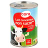Cora lait entier concentré non sucré boîte 410g