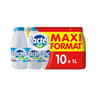 Lactel lait demi-écrémé uht bouteille 10x1l maxi format