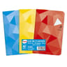 Cora lot 3 carnets piqûre (agrafe) 9 x 14 cm 96 pages 5x5 petits carreaux 80g