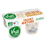 Vrai yaourt bio nature au lait de chèvre 2x125g
