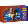 Extrême 8 cônes chocolat pépites nougatine format familial 568g