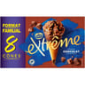Extrême 8 cônes chocolat pépites nougatine format familial 568g