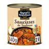 Raynal et roquelaure saucisses de toulouse aux lentilles cuisinées - plat cuisiné 840g