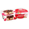 Cora dessert patissier avec génoise et sauce mascarpone à la framboise 2x100g