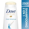 Dove shampooing 2 en 1 soin quotidien 250ml
