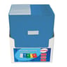 Cora protège cahier 24x32 pvc avec rabats 15/100 bleu