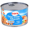 Cora thon entier albacore au naturel  280g