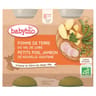 Babybio legumes jambon sans gluten dès 8 mois 2x200g