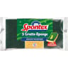 Spontex combiné gratte-éponge + microfibre x3