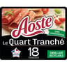 Aoste quart de jambon cru nature pré-tranché 18 tranches 220g