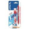 Pilot frixion ball clicker rouge + recharges x3
